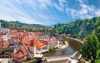 Český Krumlov, řeka Vltava, památky UNESCO, jižní Čechy