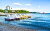 Vodice gyönyörű tengerpartja, Horvátország