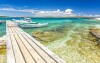 Jadranské more, loď na mori, Istria, Chorvátsko