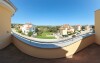 Výhled z balkónu Premantura Dom Apartments v Chorvatsku