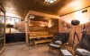 Sauna je součástí hotelového wellness