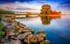 Jezero Balaton poskytuje nádherné scenérie