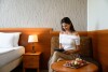 Žena v hotelovej izbe, Hotel Narád ****, Mátraszentimre, Matra, Maďarsko