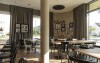 Restaurace, HARBR. hotel Konstanz, Bodamské jezero, Německo