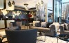 Interiér, HARBR. hotel Konstanz, Bodamské jezero, Německo