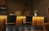 Moderní barový pult, Maiers Hotel, Bayerisch Eisenstein, Německo