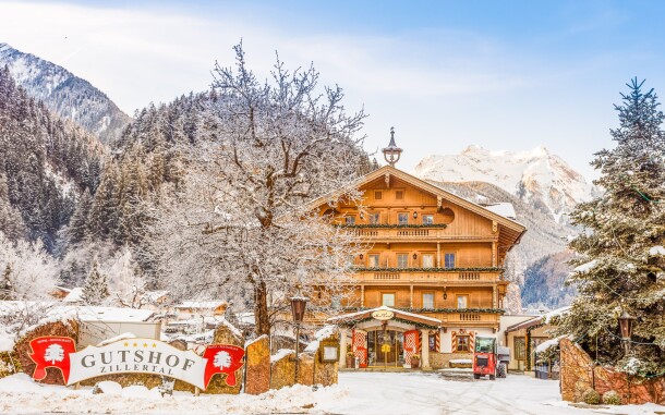 A pazar Gutshof Zillertal **** szálloda az osztrák Alpokban