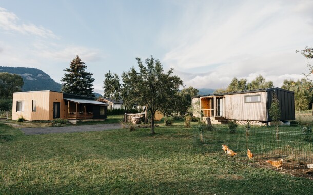 Bungalov a tinyhouse na liptovskom vidieku, Liptov