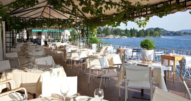 Reštaurácia, Hotel Giardinetto ****, Pettenasco, Taliansko