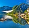 Jazero a mesto Hallstatt