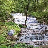 Údolí řeky Szalajky s vodopád