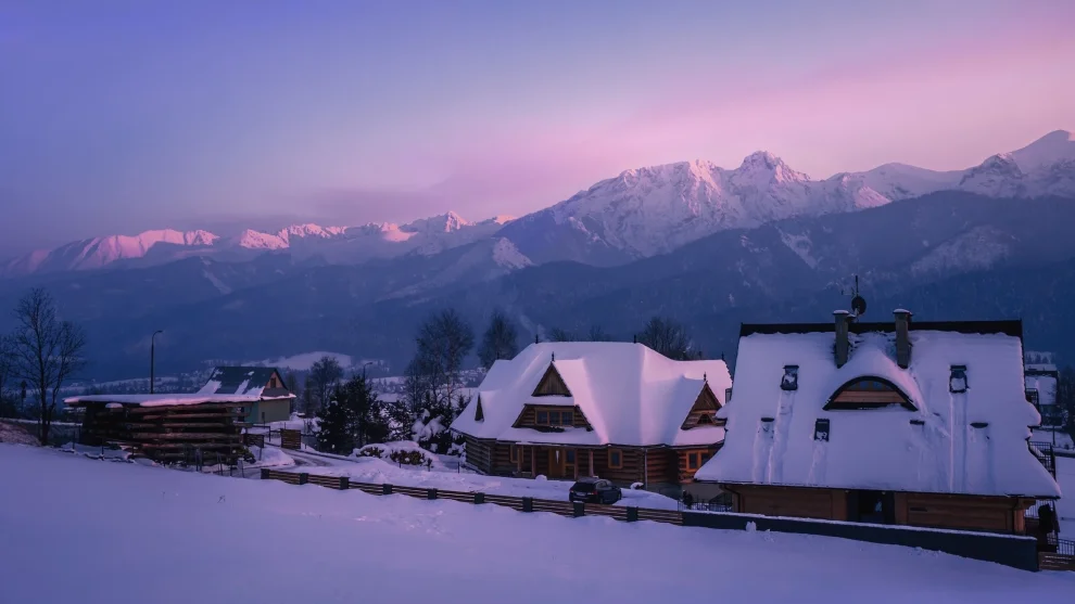 Kilátás a Giewont fekvő indiánra, Zakopana