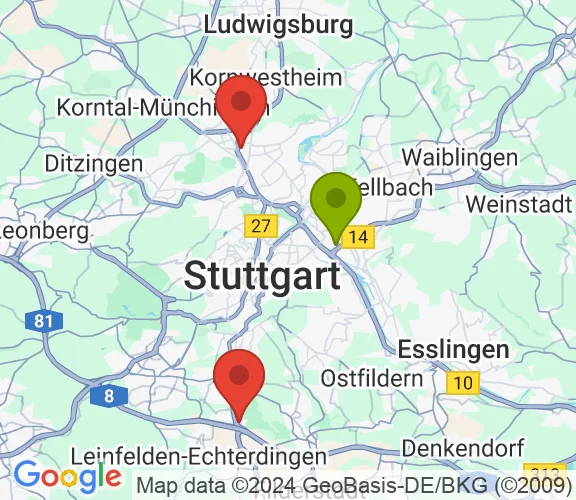 Zážitkový pobyt ve Stuttgartu: Mercedes-Benz + Porsche - static map