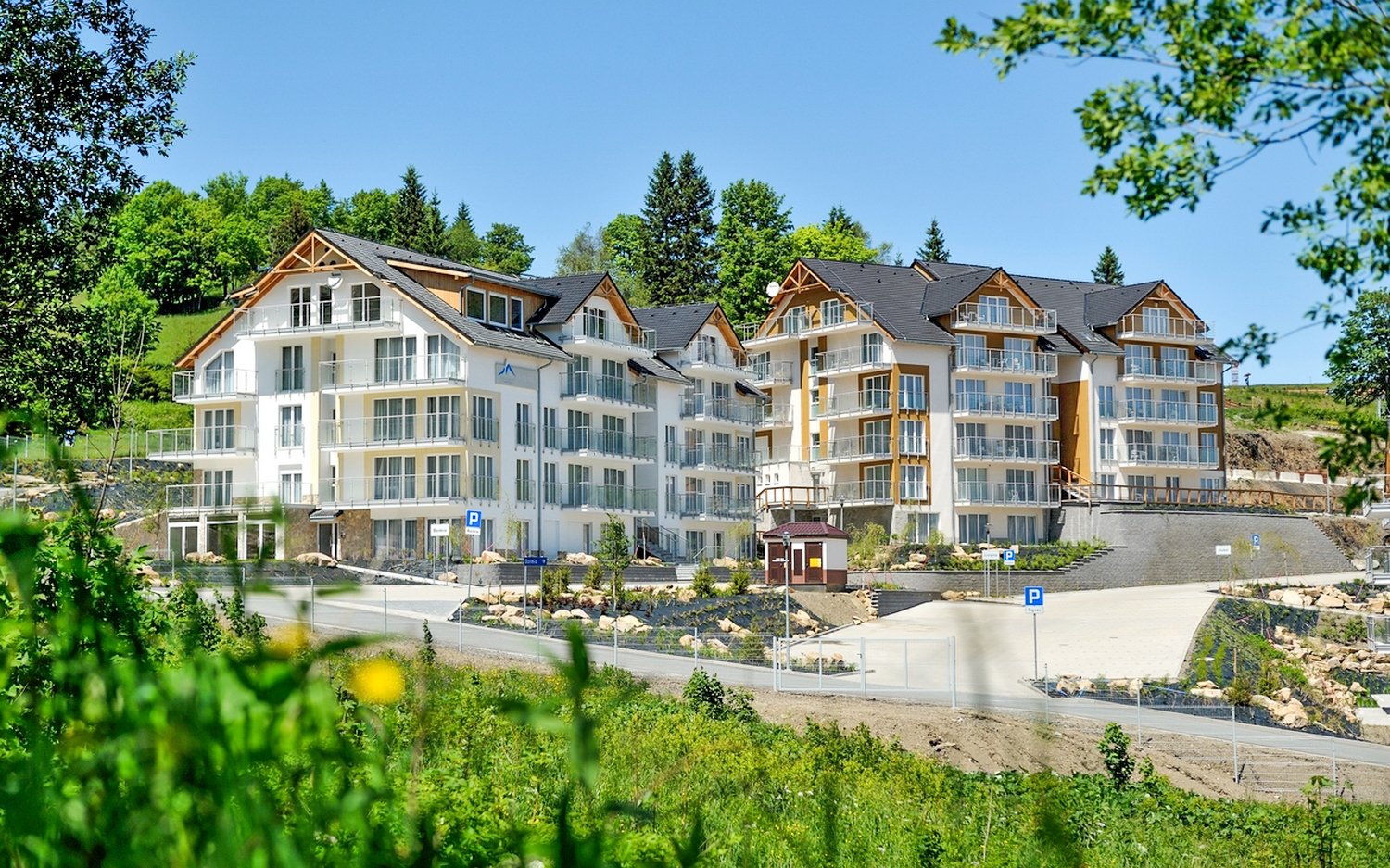 Polsko 17 km od hranic s ČR: Králický Sněžník v SW Apartmány Czarna Góra se saunou, animacemi + herna pro děti