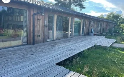 Dřevěnice na samotě, ubytování u rybníku