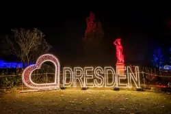 Vianočná záhrada na zámku Pillnitz, Drážďany