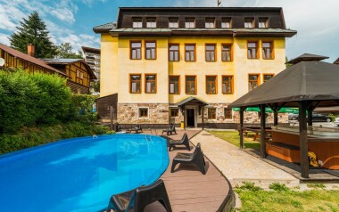 Budova, Penzión Adélka, Janské Lázně, Krkonoše