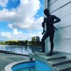 Socha na nábreží, Grand Hotel Residence ****, Piešťany, Piešťany, Slovensko