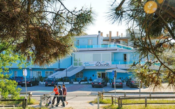 Hotel Le Dune *** stojí priamo na pláži