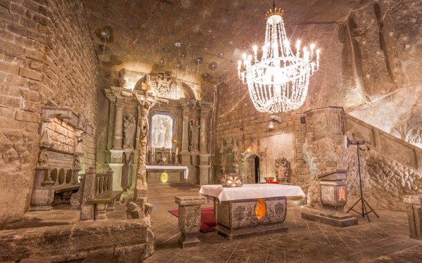 Soľná baňa Wieliczka pri Krakove, pamiatka UNESCO